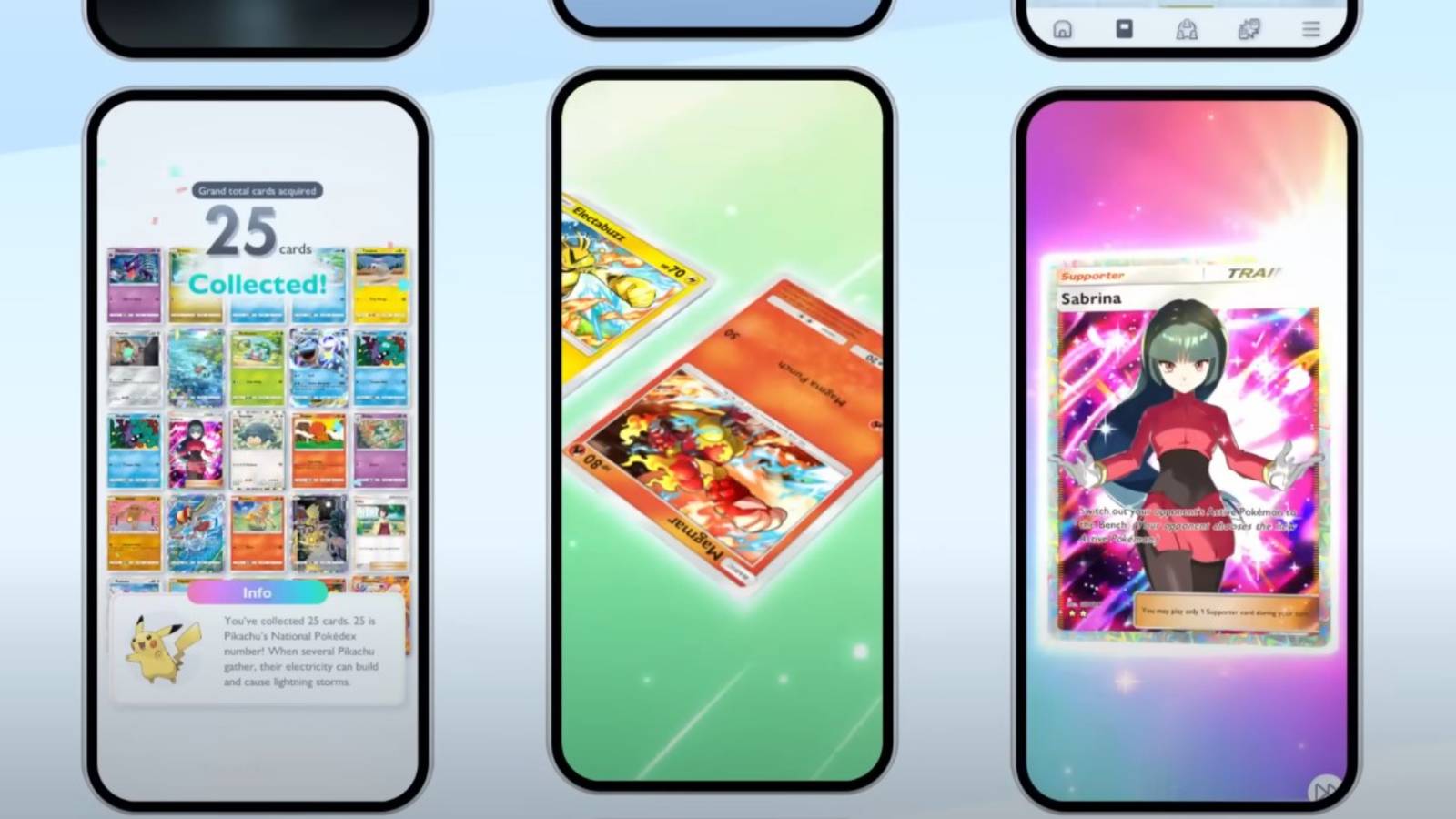 pokemon tcg pocket phones sabrina cards