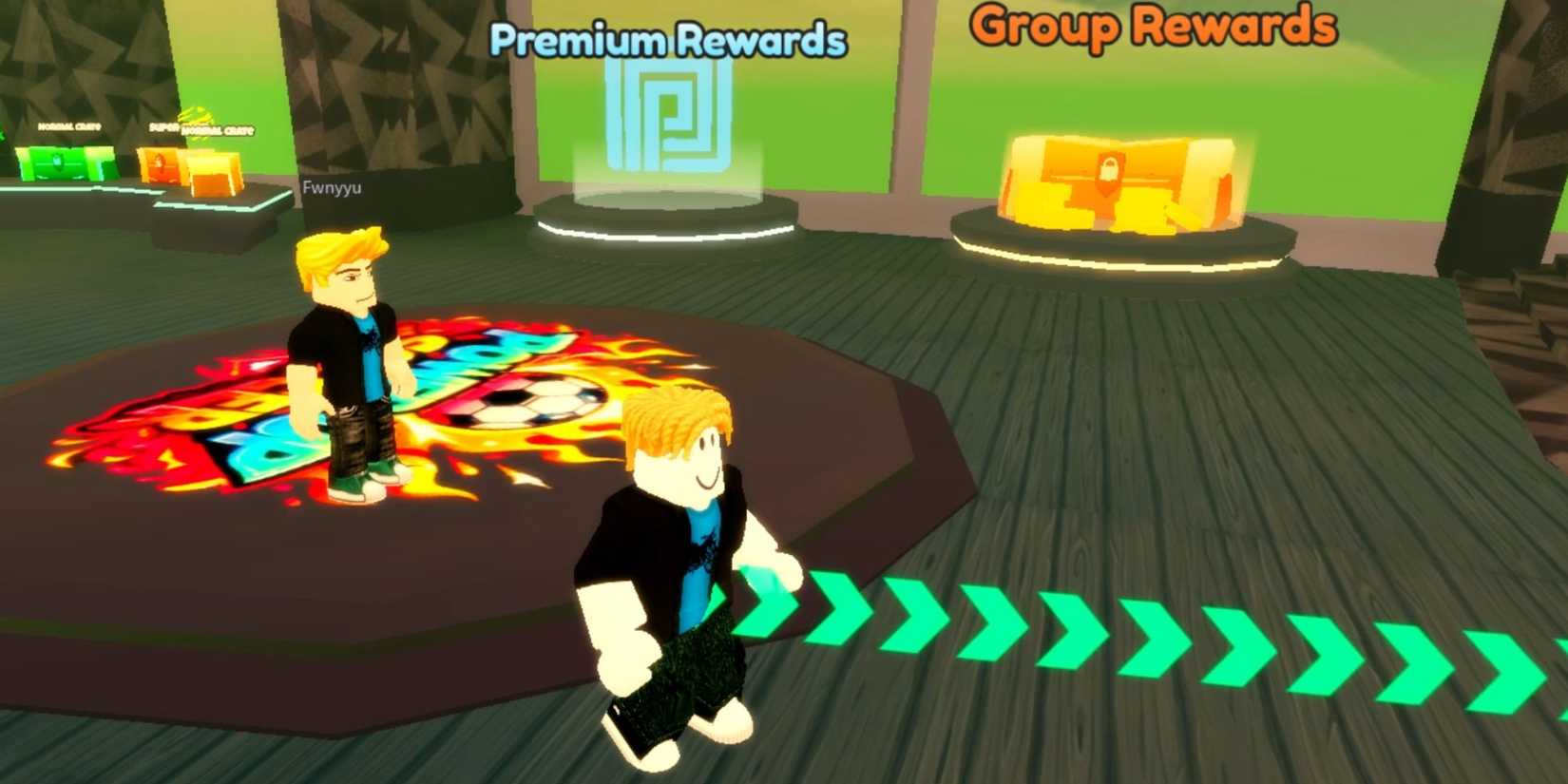 Power-Up Soccer player