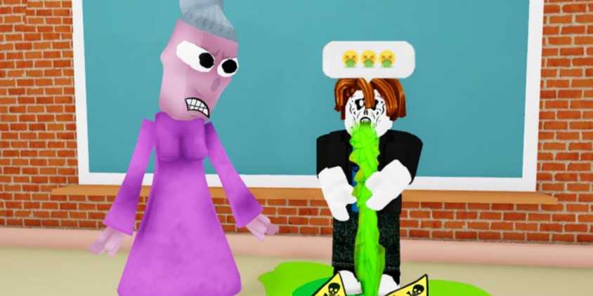 Play the teacher's character