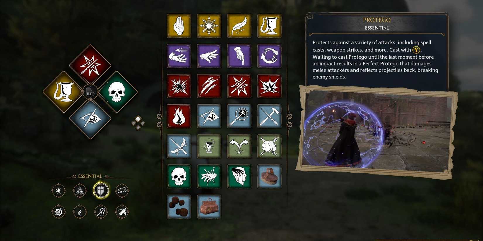 Every Essential Spell in Hogwarts Legacy - Protego