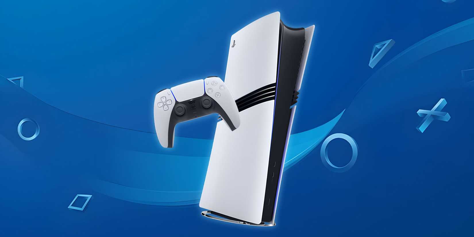 A PS5 Pro console and controller