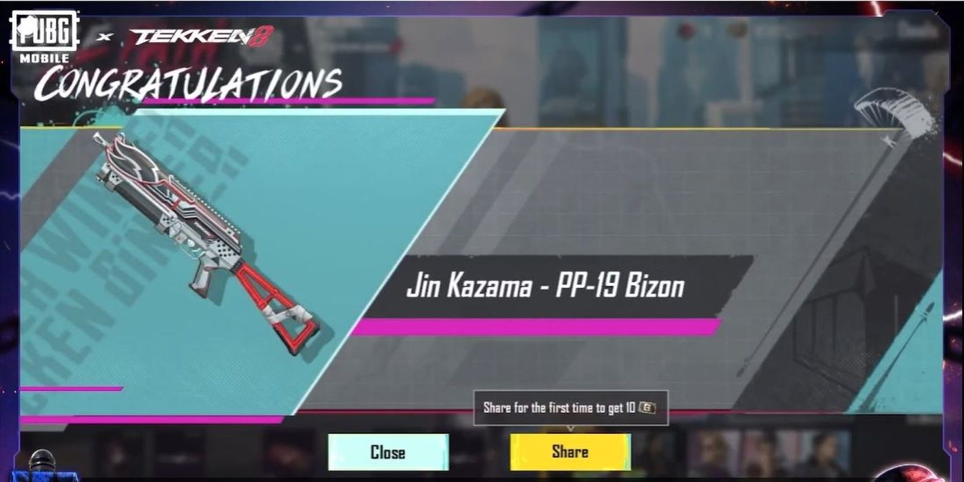 PUBG Mobile Tekken 8 collaboration Jin Kazama rifle