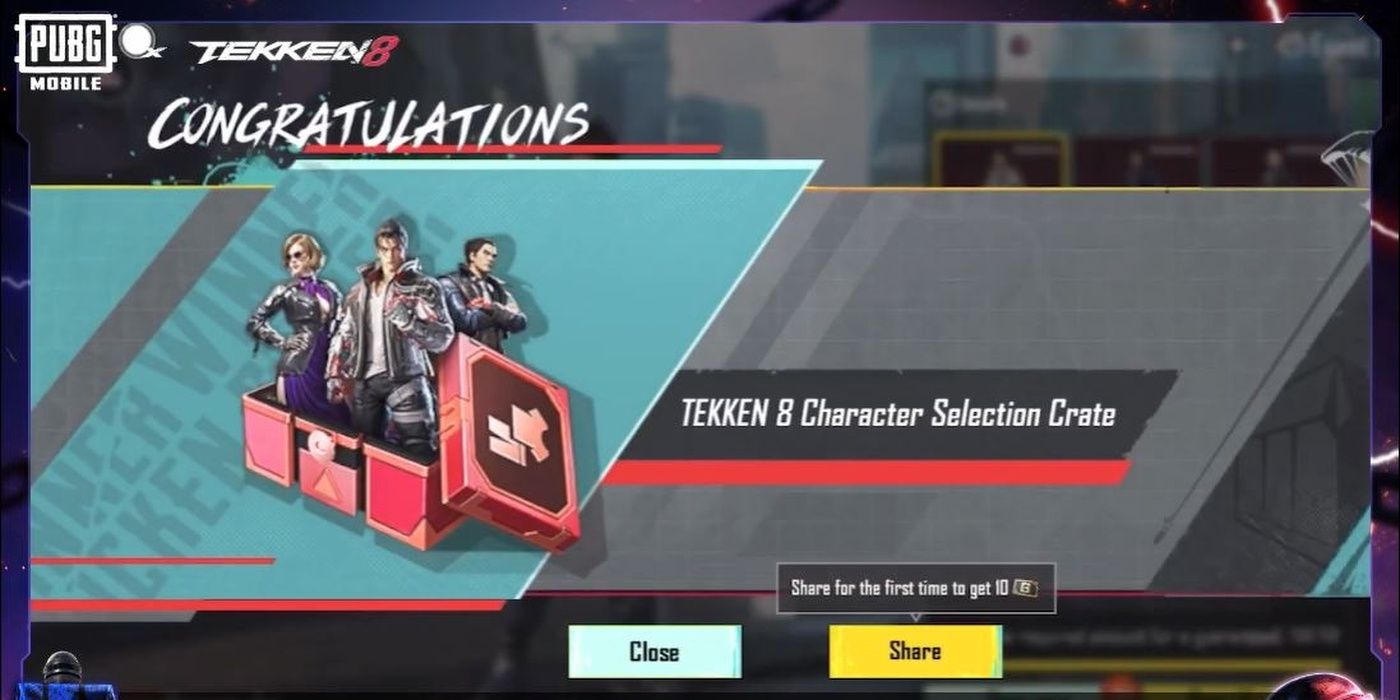 PUBG Mobile Tekken 8 collaboration Character Selection Crate