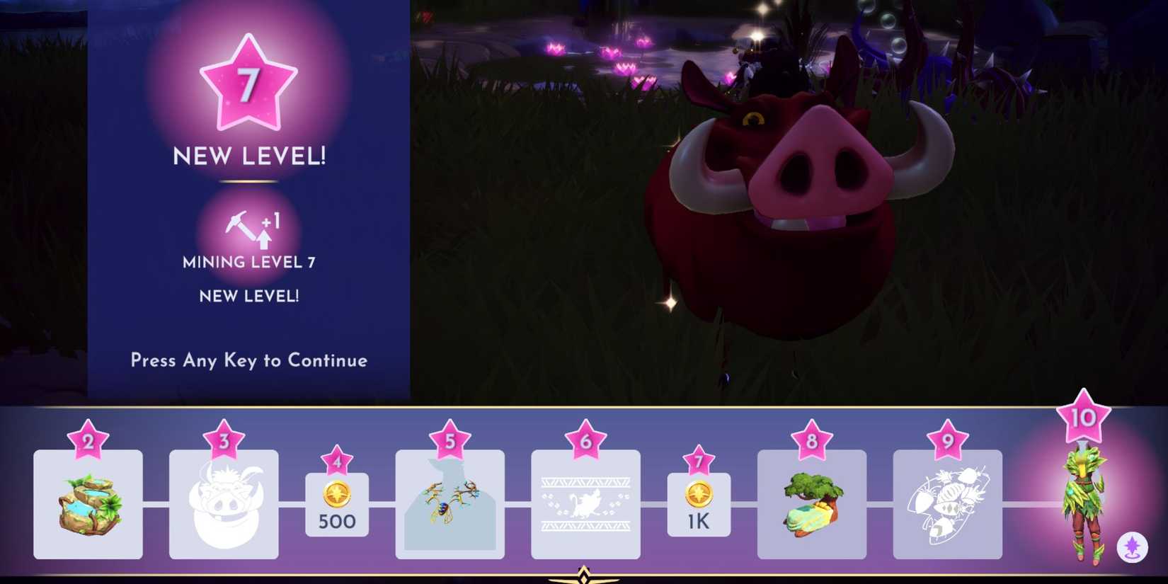 pumbaa level 7 in disney dreamlight valley