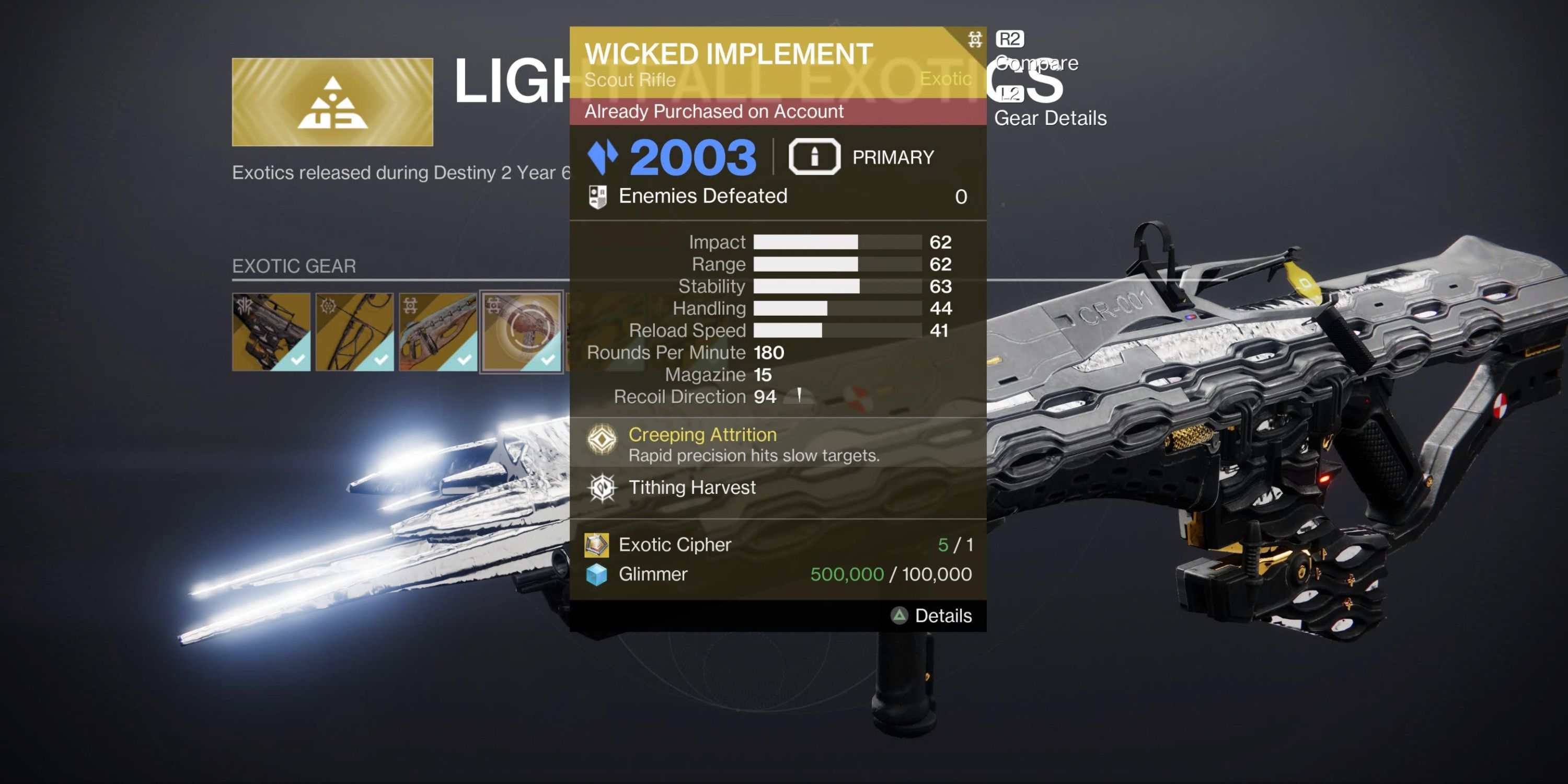 How to Get Wicked Implement in Destiny 2