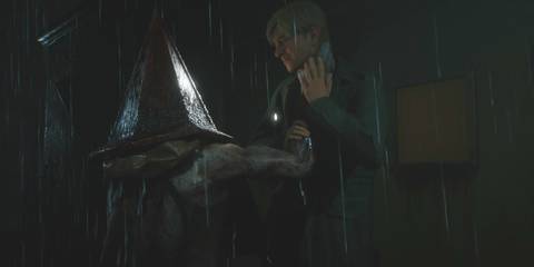 pyramid head strangles james in silent hill 2