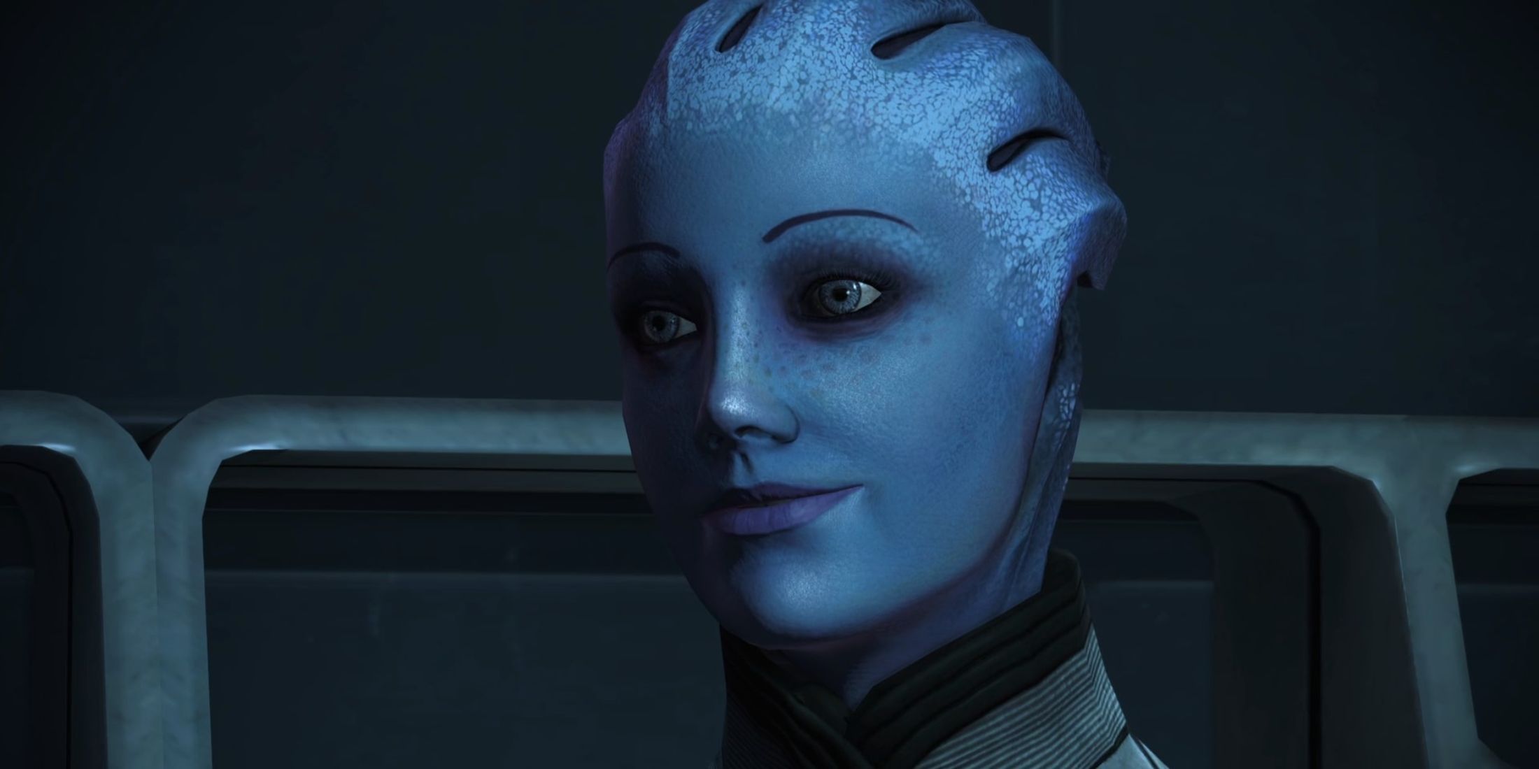 An image of Liara T'Soni from the Mass Effect series