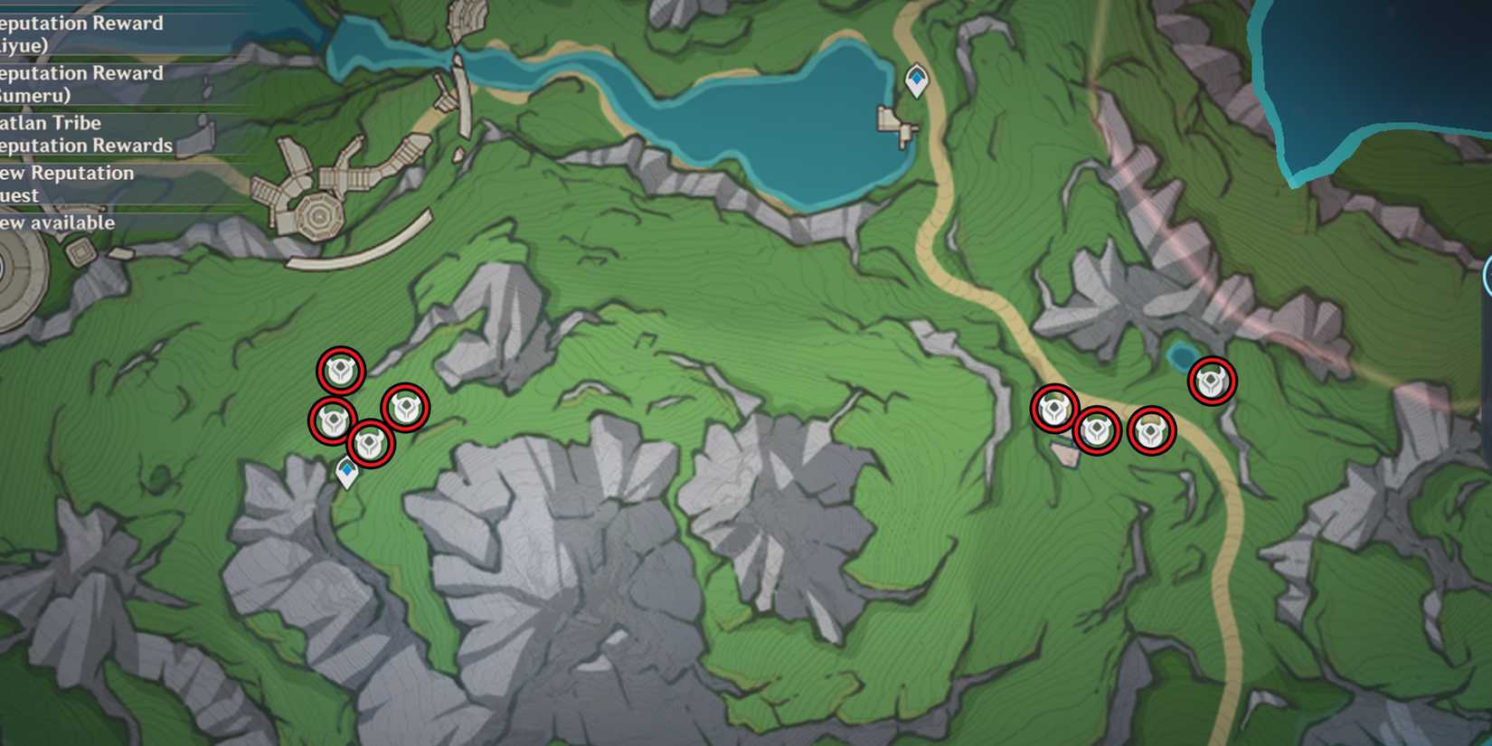 rainbow rose location 6 in genshin impact