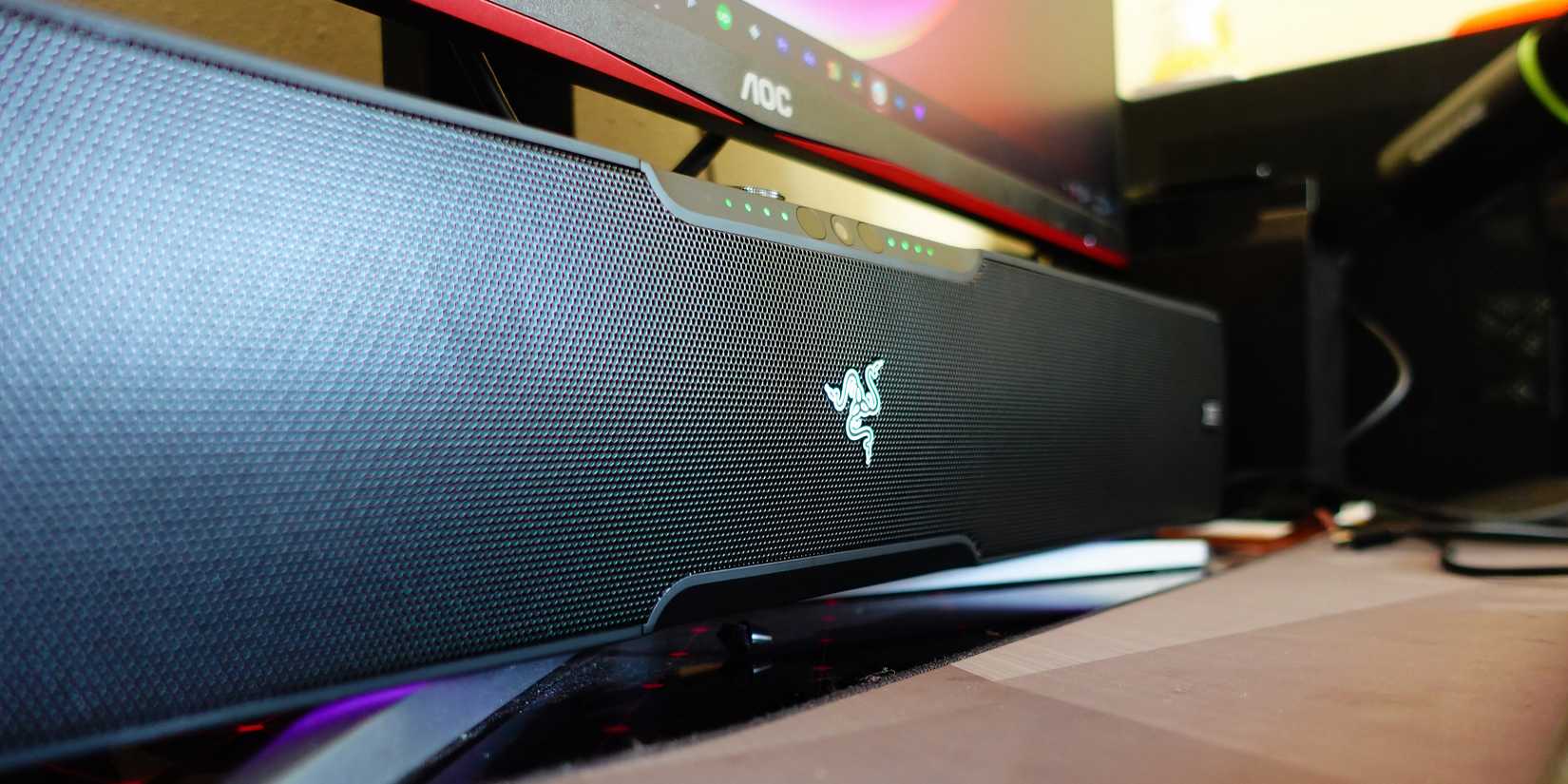 Razer Leviathan V2 Pro close up