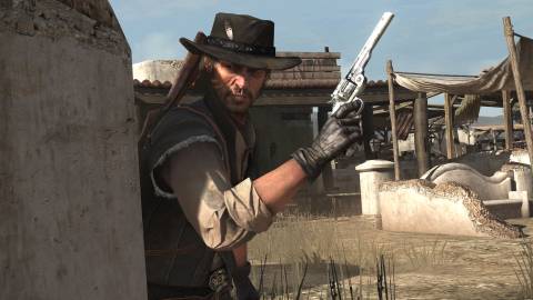 red dead redemption john marston gun