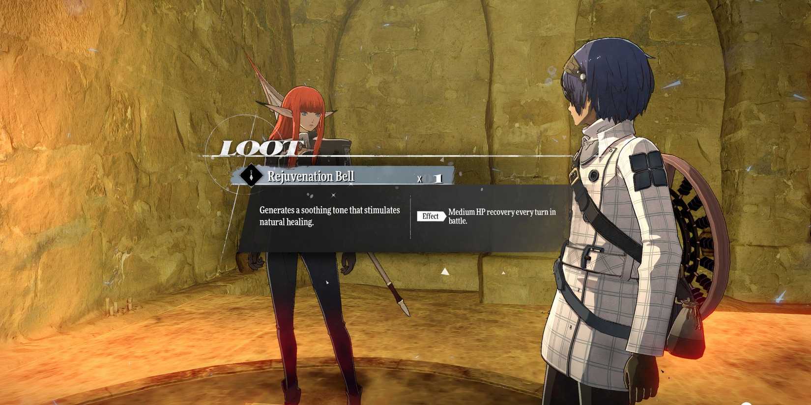 Rejuvenation Bell accessory in Metaphor ReFantazio