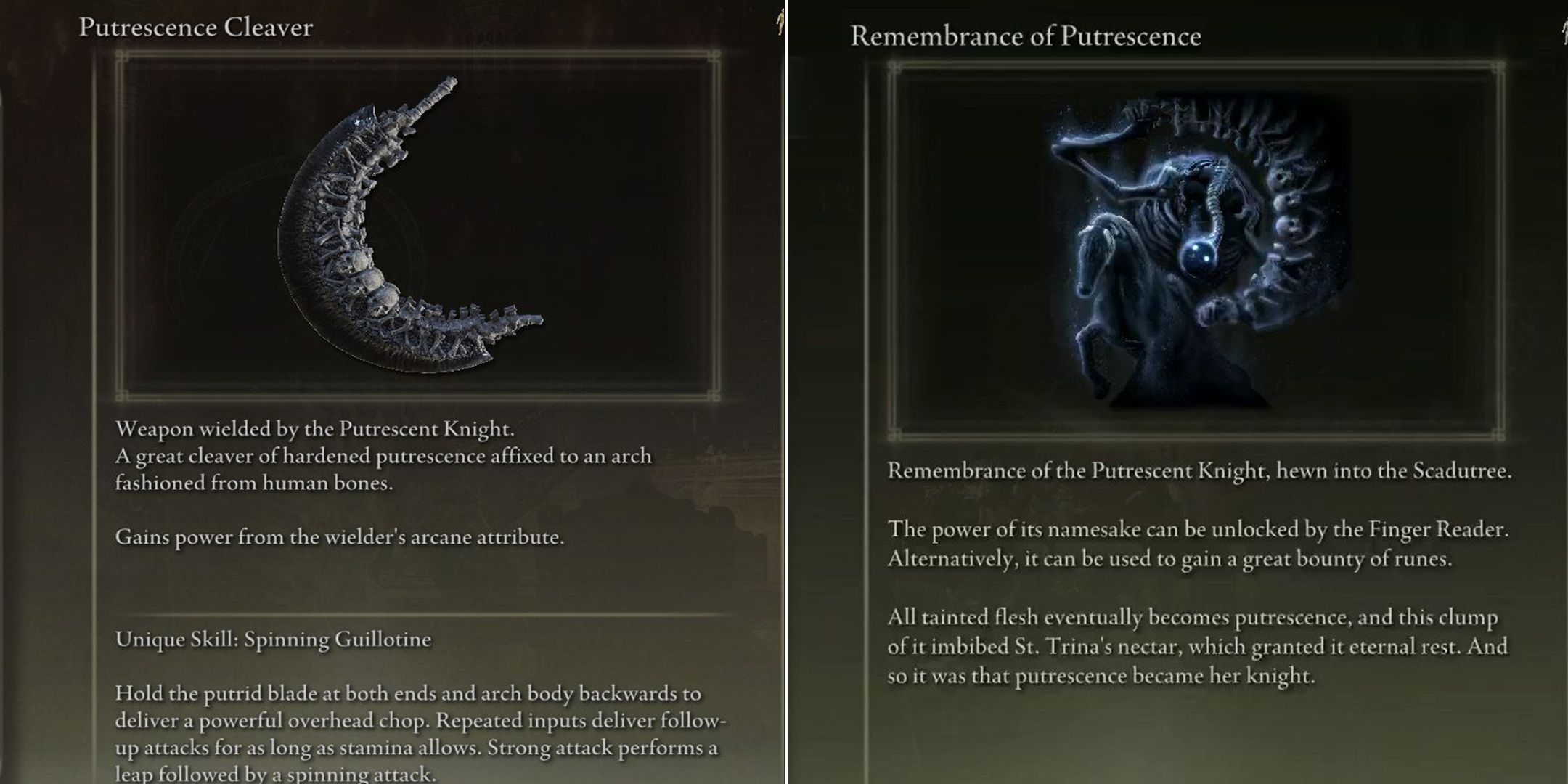 remembrance of putrescence in elden ring