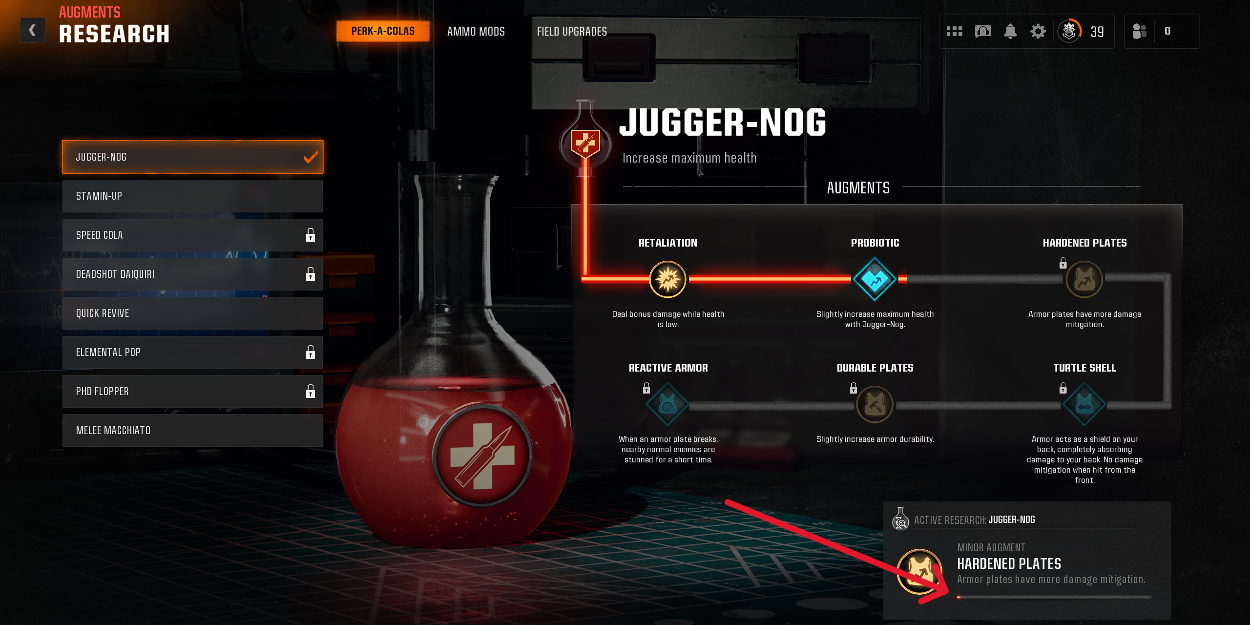 research augments for juggernog