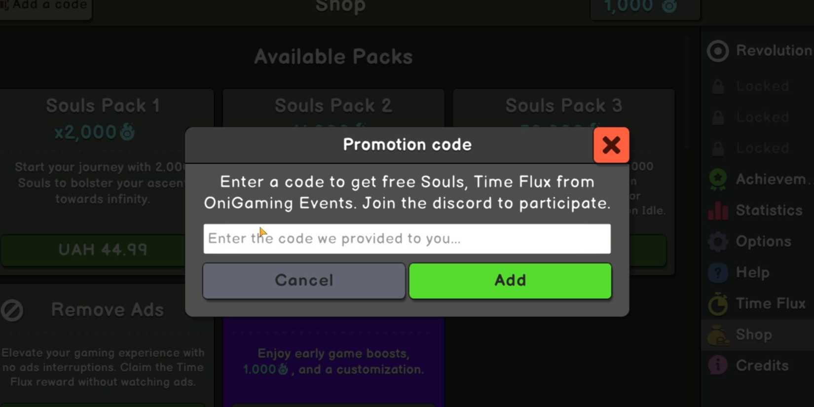 Revolution Idle Codes