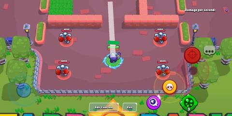 Rico aiming his attack in Brawl Stars