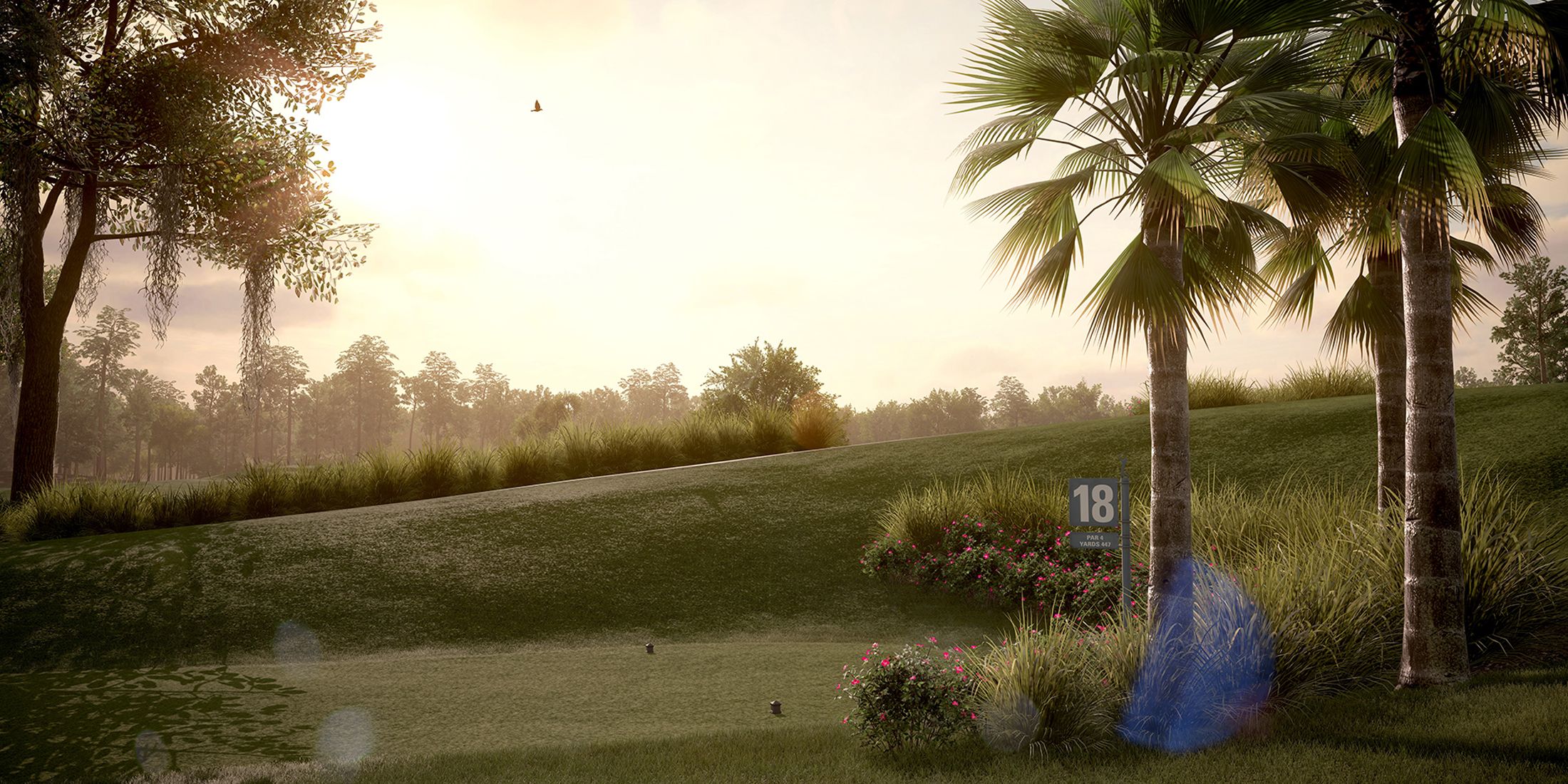 Rory McIlroy PGA Tour game course 18