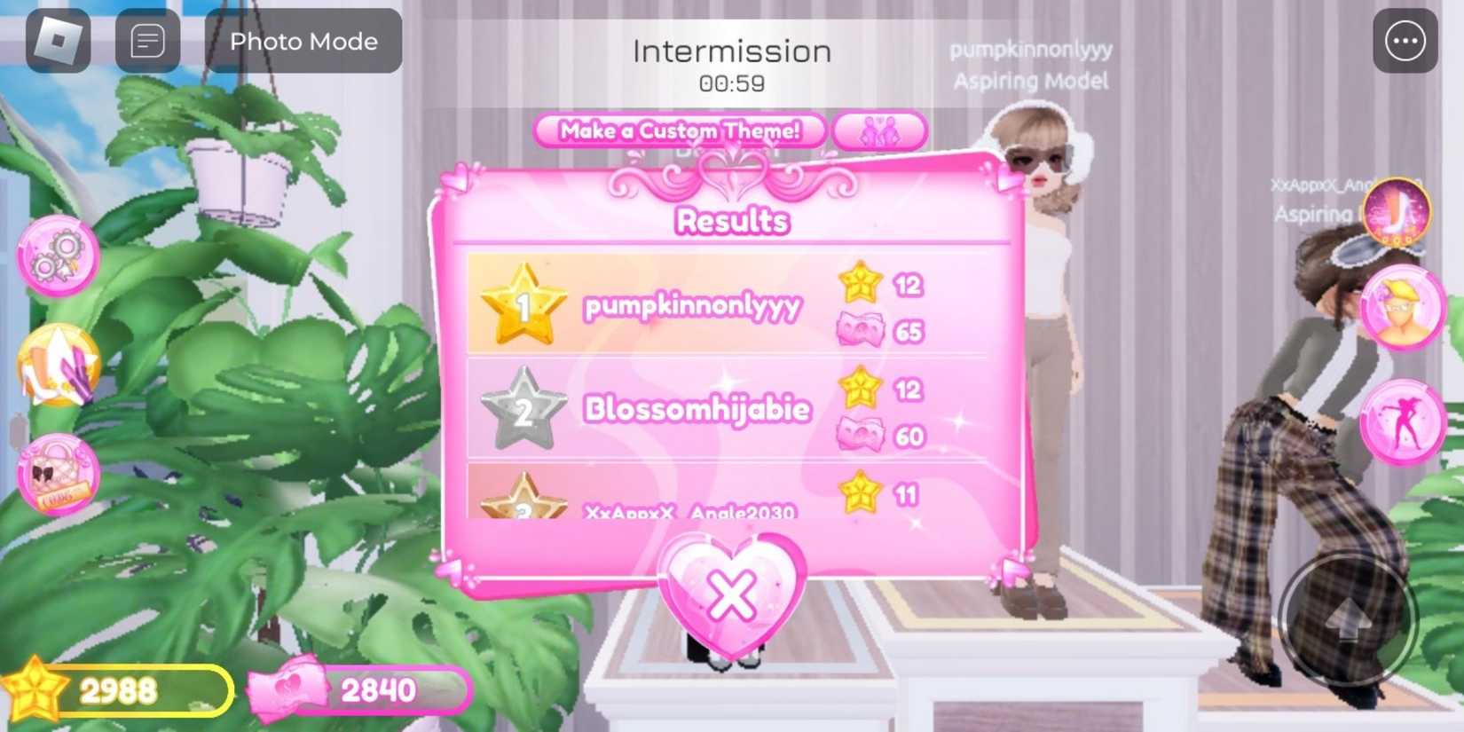 runway competition results dress to impress