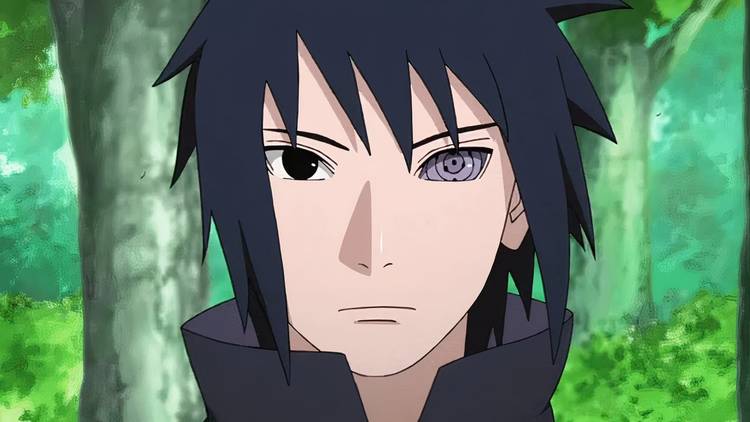 Sasuke activating his Rinnegan