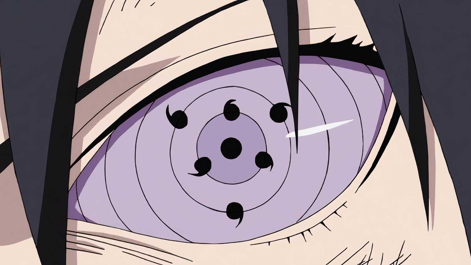 Sasuke observing Boruto's Kokugan