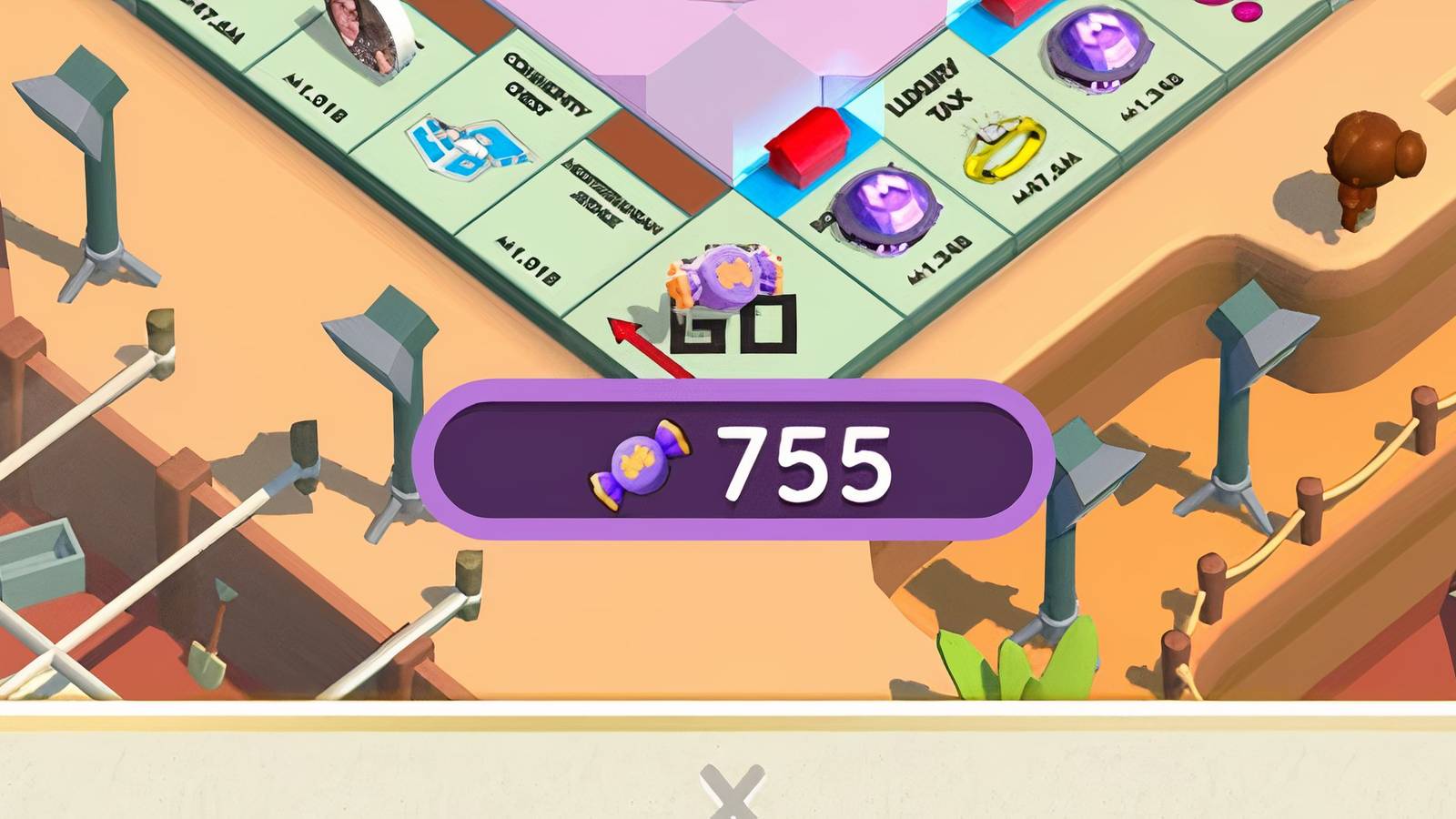 scary cake partner candies monopoly go 