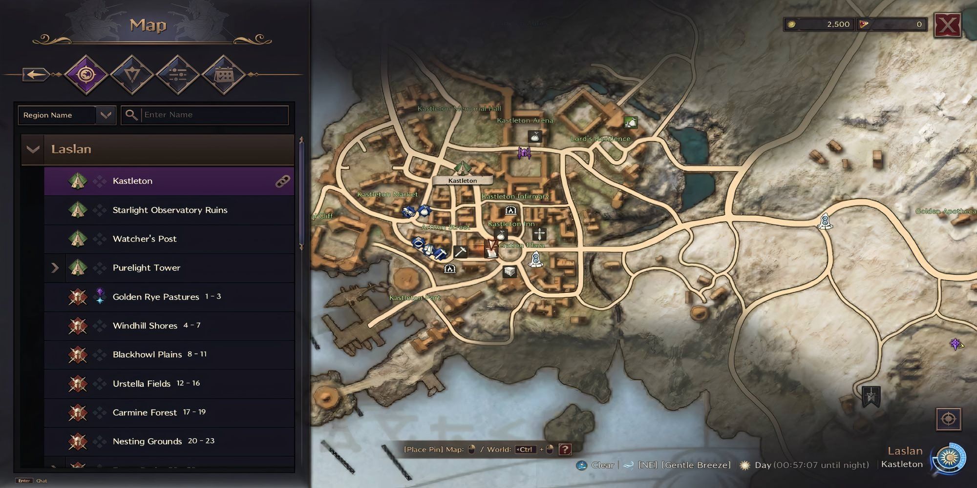 Throne and Liberty - Kastleton Contract Merchant on Map