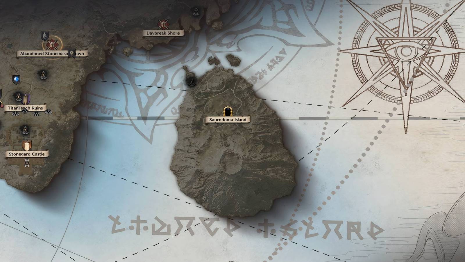 Throne and Liberty - Saurodoma Island on map