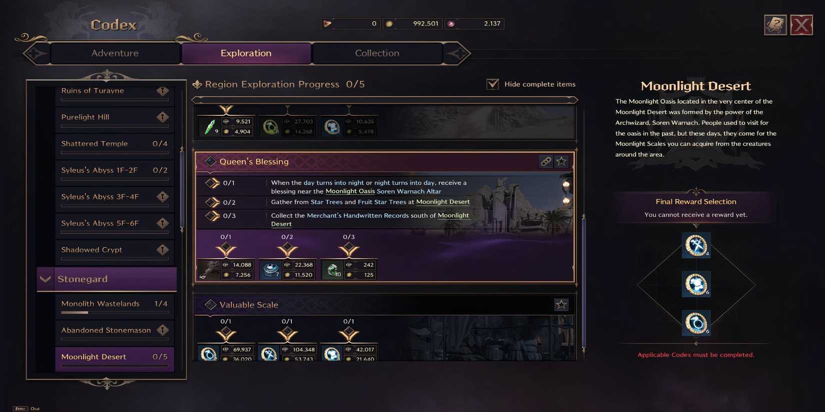 Throne and Liberty - Queen's Blessing Codex