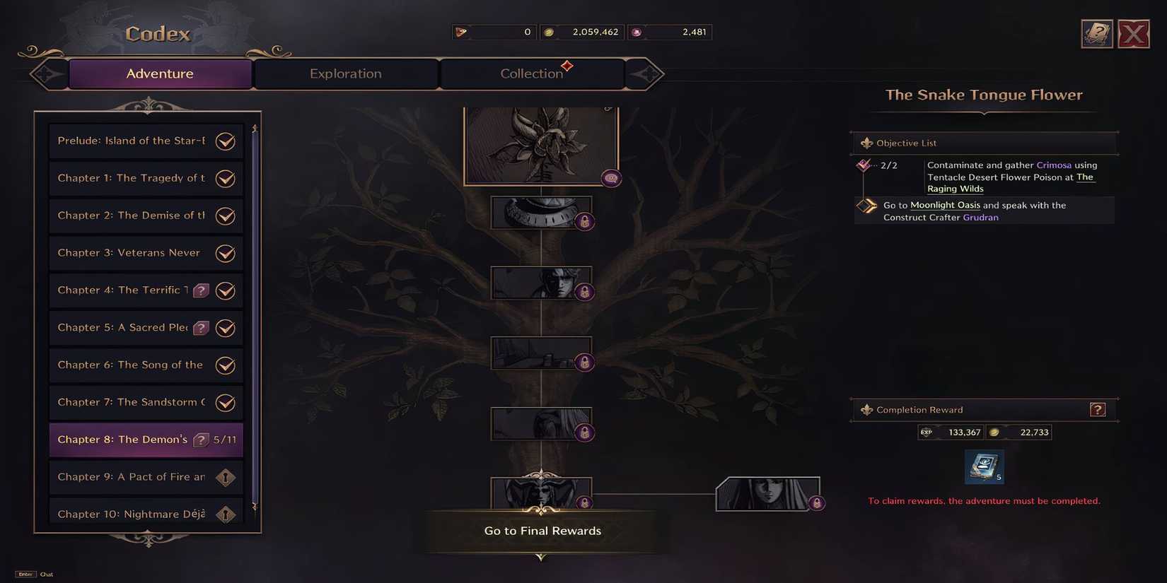 Throne and Liberty - Snake Tongue Flower Quest