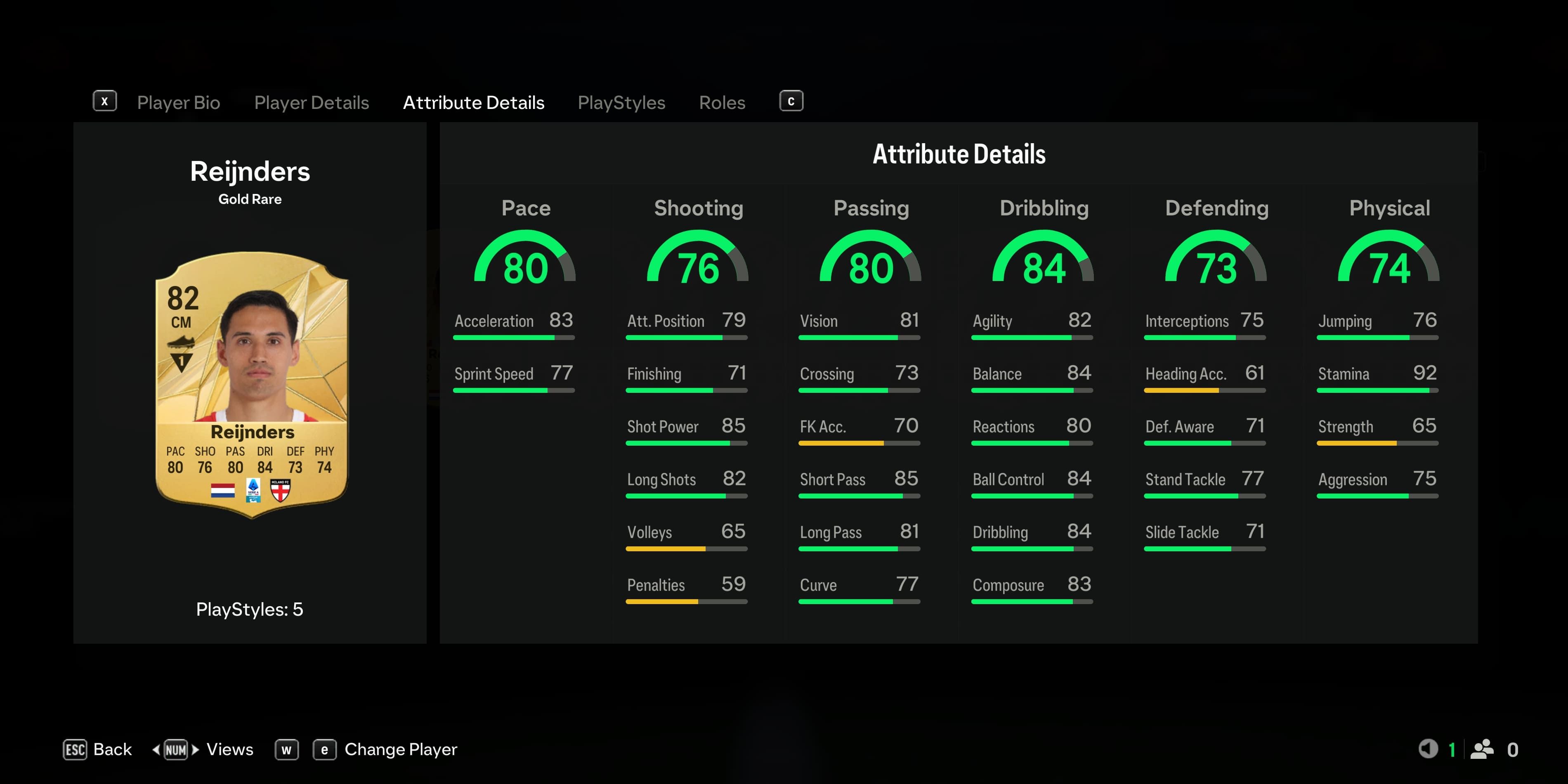 Tijjani Reijnders Stats 