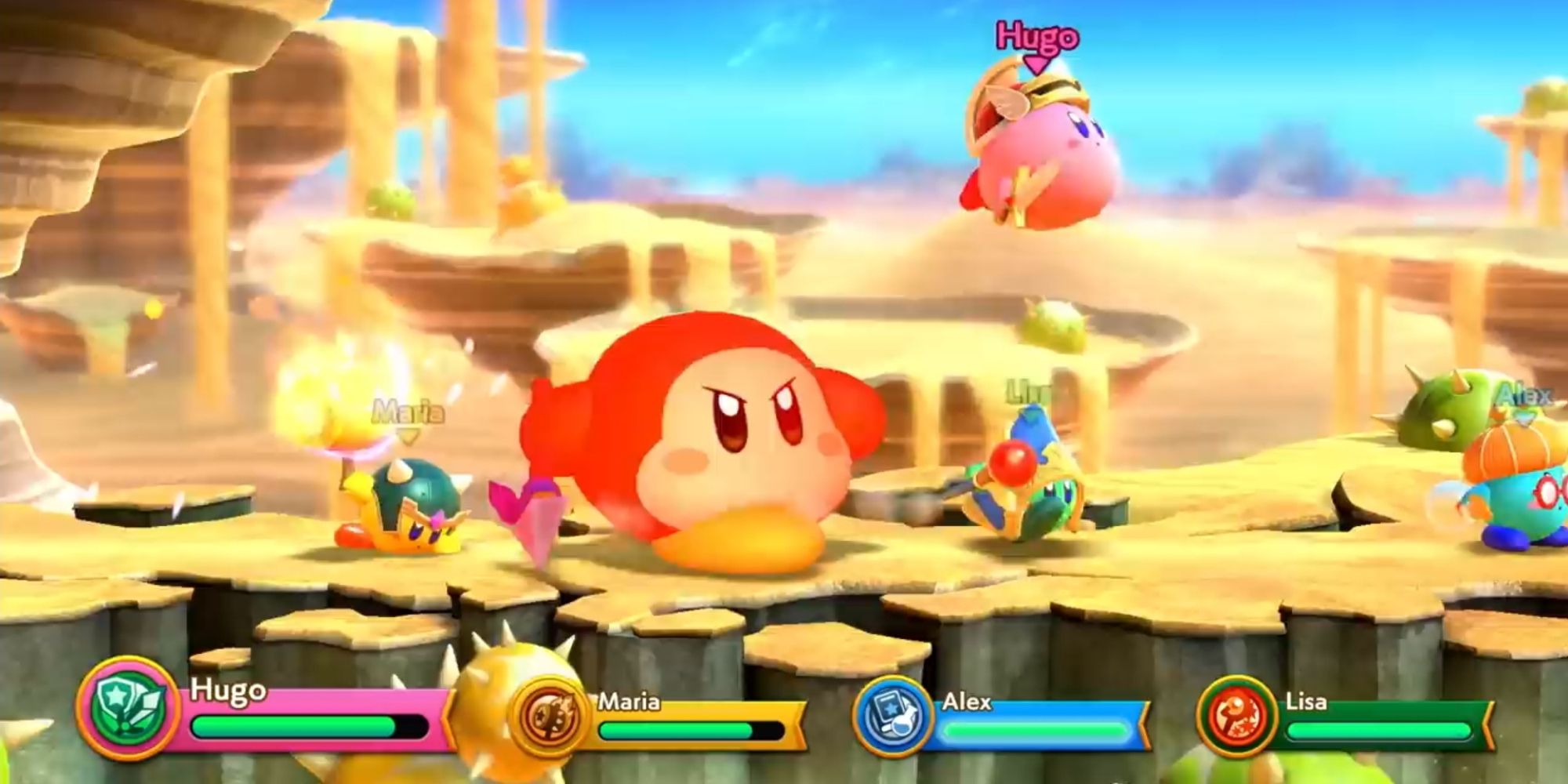 Kirby team vs waddle dee
