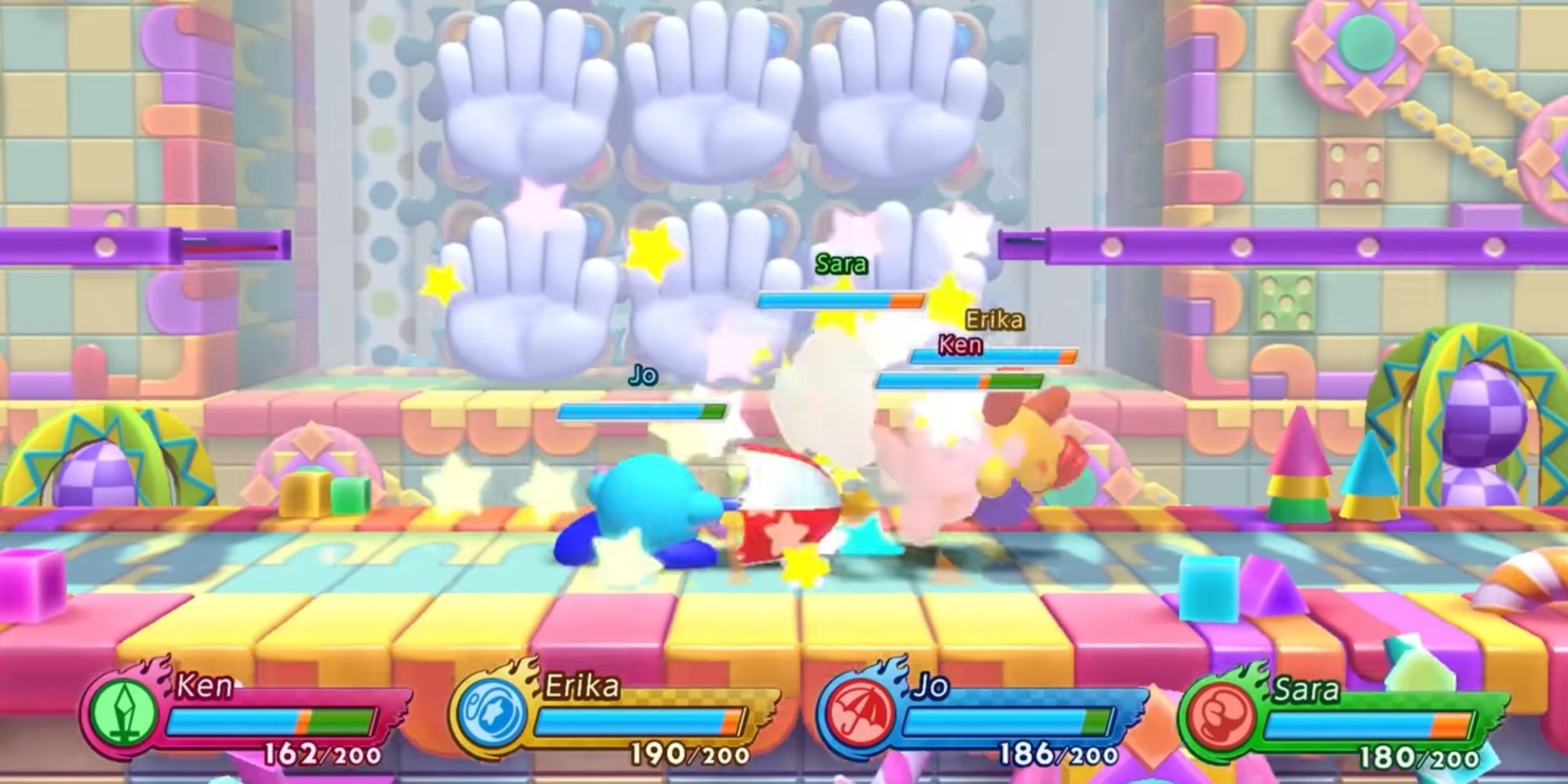 Kirby free for all with hands