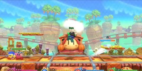 4 Kirby clash with train