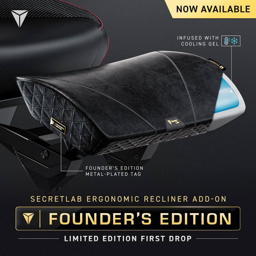 Secretlab Ergonomic Recliner Add-On Founders Edition