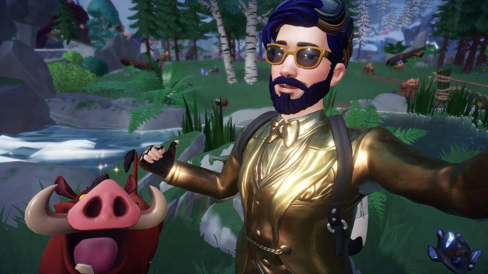 selfie with pumbaa ddv