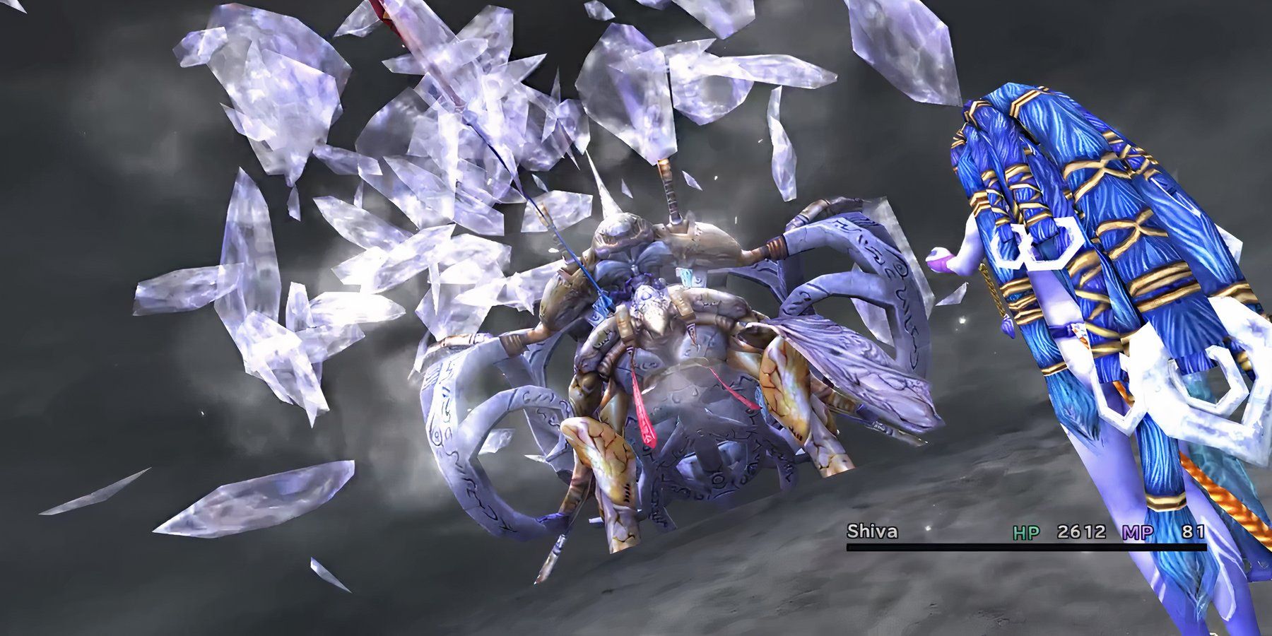 shiva in combat with seymour flux in final fantasy 10