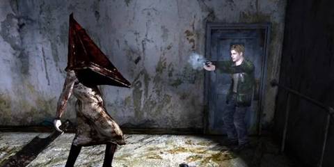SH2 Original James fighting Pyramid Head