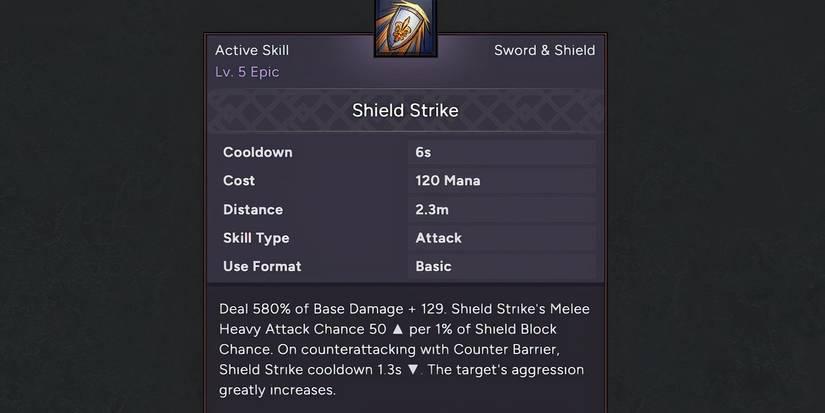 shield strike Throne and Liberty