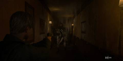 Shooting at Abstract Daddy in Silent Hill 2 (2024)