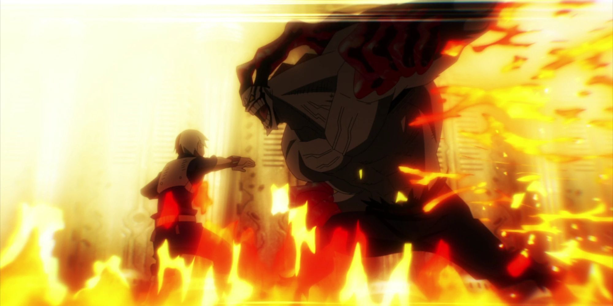 Shoto Todoroki fighting Leviathan.