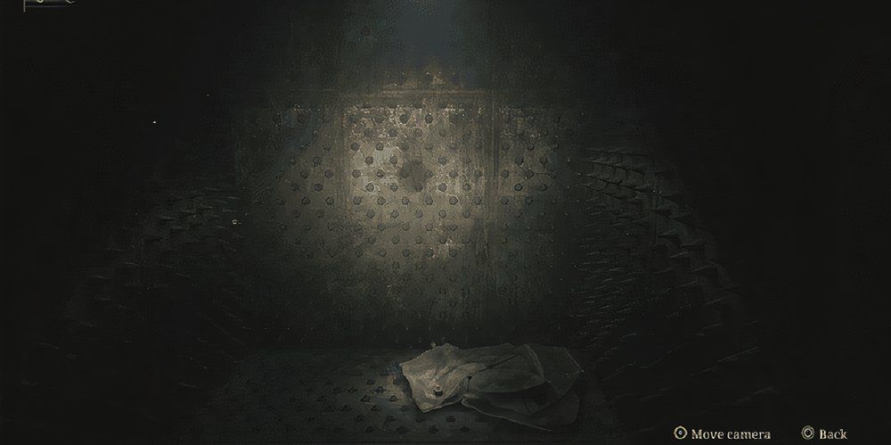 Silent Hill 2 remake peering into spiky cell room