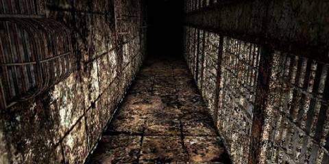 Silent Hill 2 prison corridor lined with cells