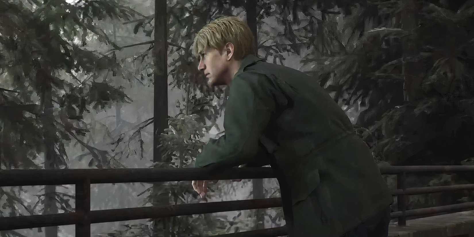 james sunderland looking over bridge