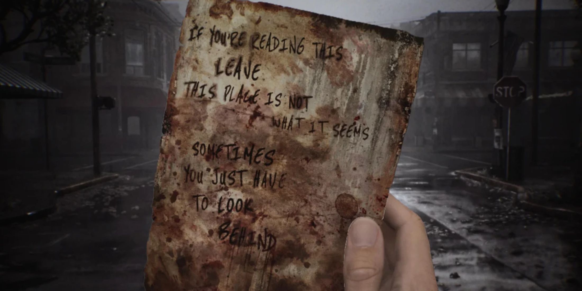 One of the memos in the Silent Hill 2 Remake