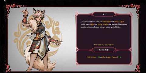 Six, forms in realm of ink