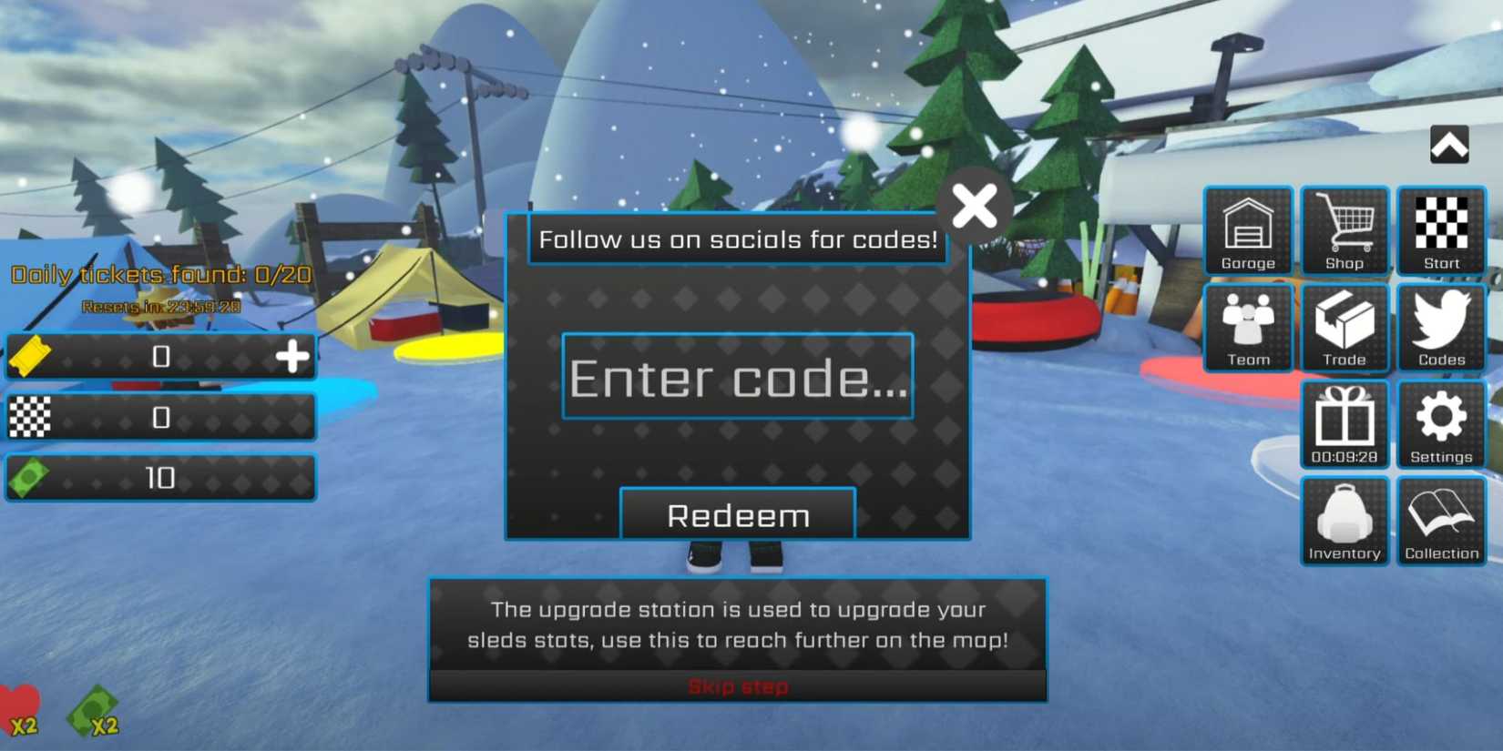 Roblox: Sled Simulator 2 Codes