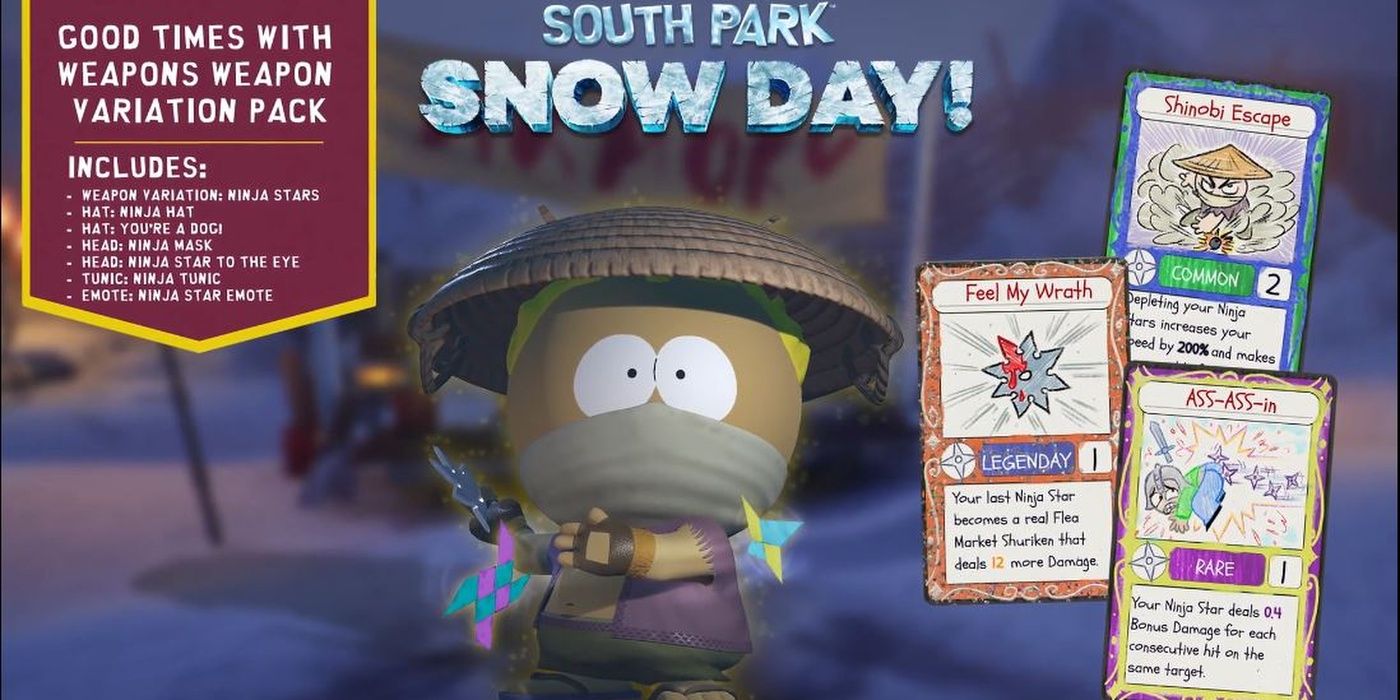 South Park Snow Day Good Times With Weapons pack overview
