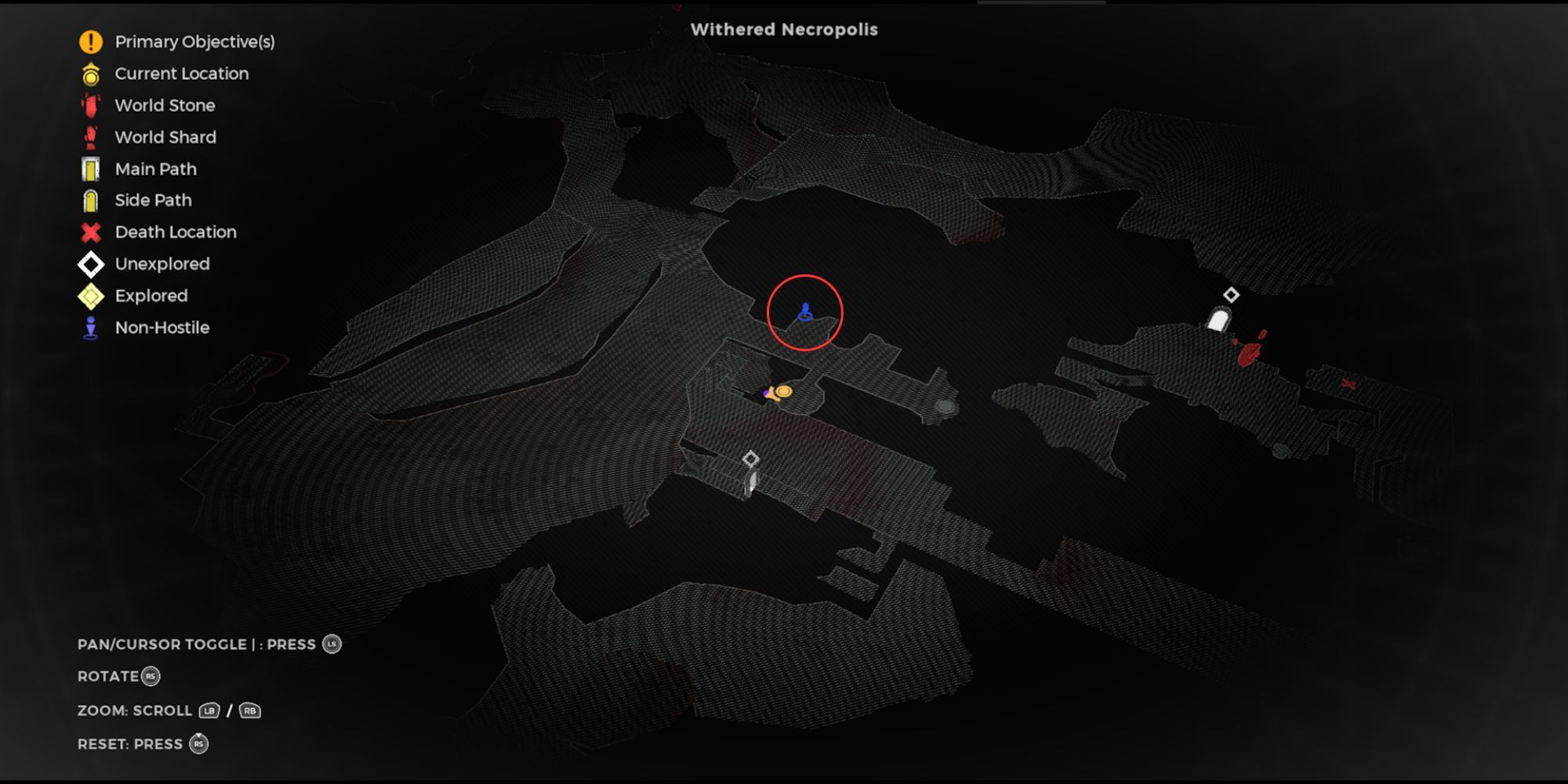 Spark spawn location 2 on the map in Remnant 2 The Dark Horizon DLC