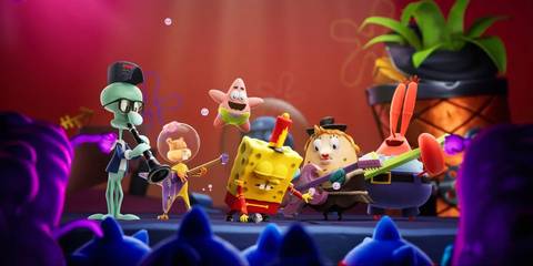 SpongeBob SquarePants The Cosmic Shake Band Playing