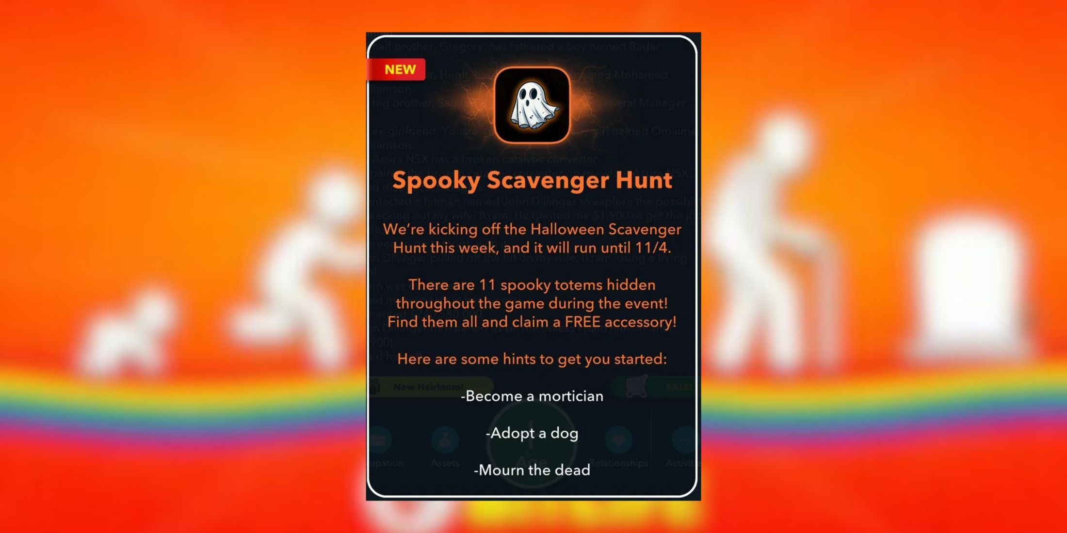 spooky scavenger hunt  bitlife-1