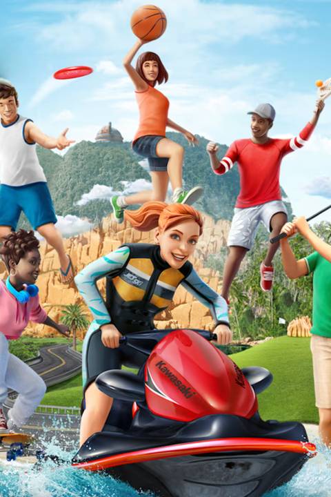 Sports Party video game cover art tag